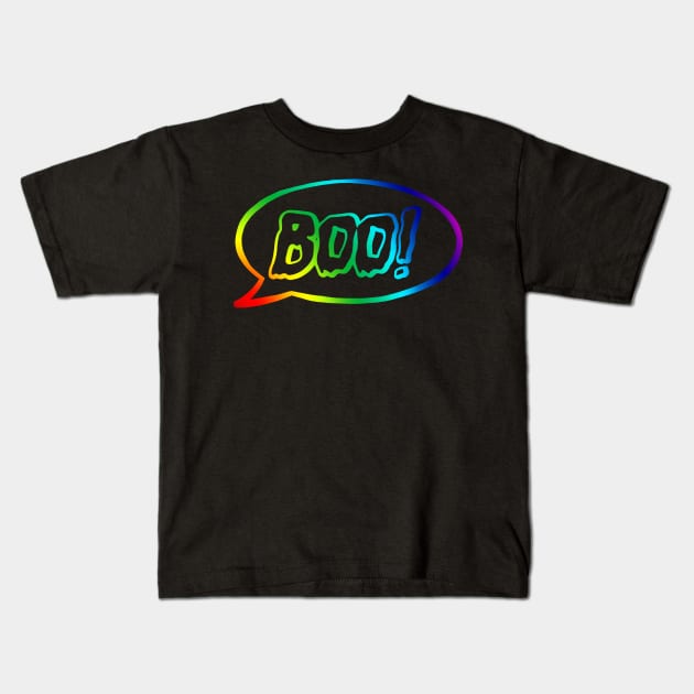 Rainbow Halloween Kids T-Shirt by DNASCC